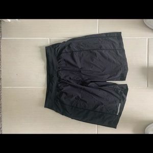 Men’s lululemon black liner less shorts